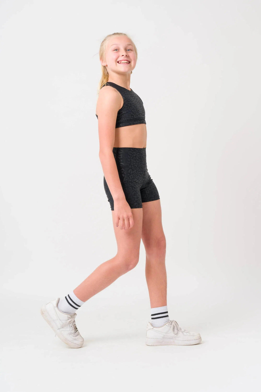 Performance Kids Booty Shorts - Black Exotic Touch Jag-Activewear-Exoticathletica