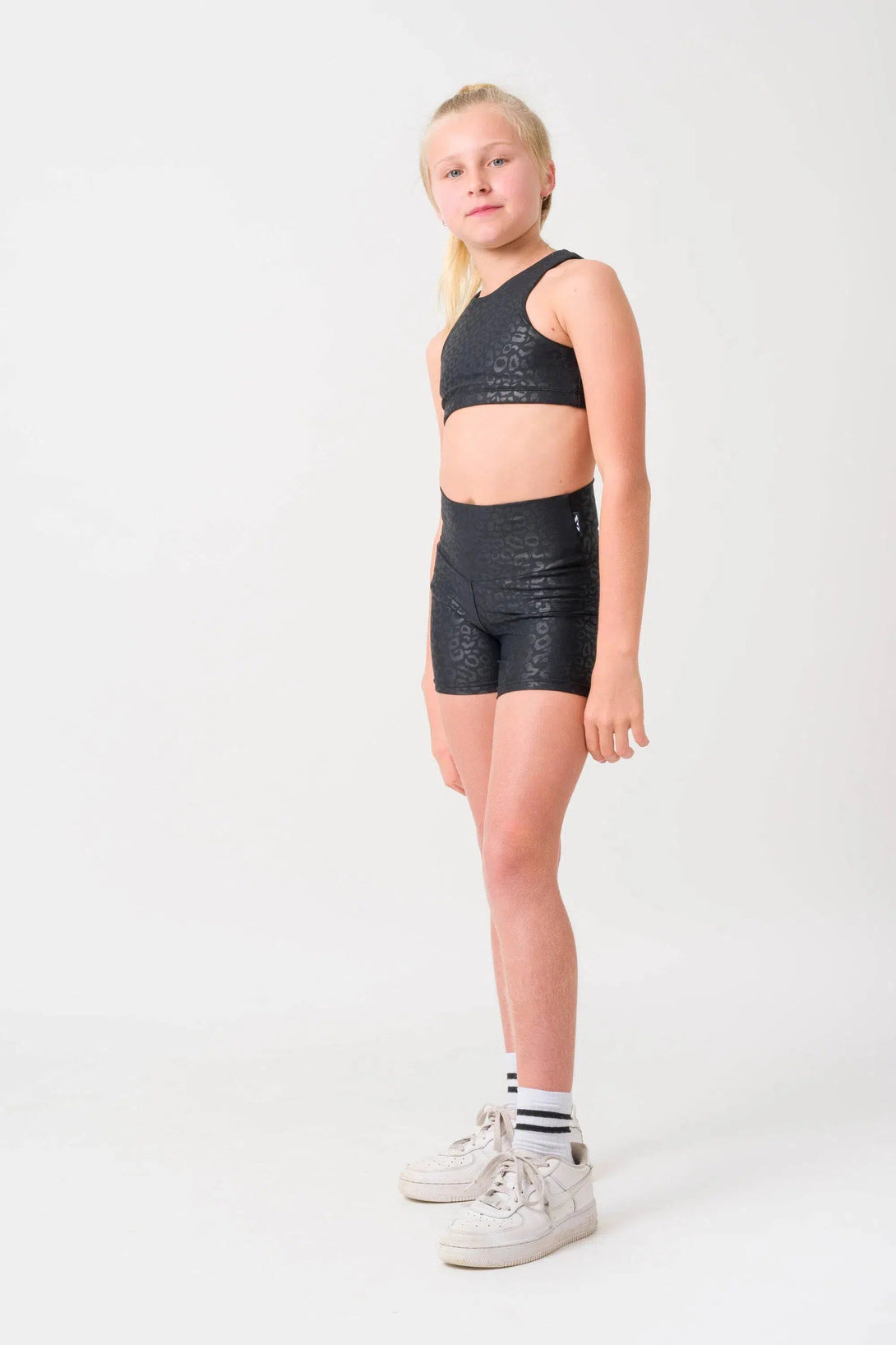 Performance Kids Booty Shorts - Black Exotic Touch Jag-Activewear-Exoticathletica