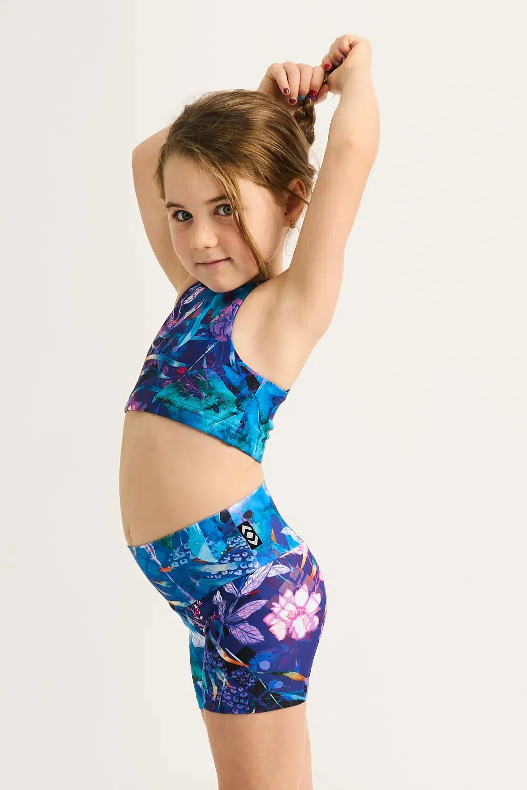 Performance Kids Booty Shorts - Mermaid Mafia-1000000591-Activewear-Exoticathletica