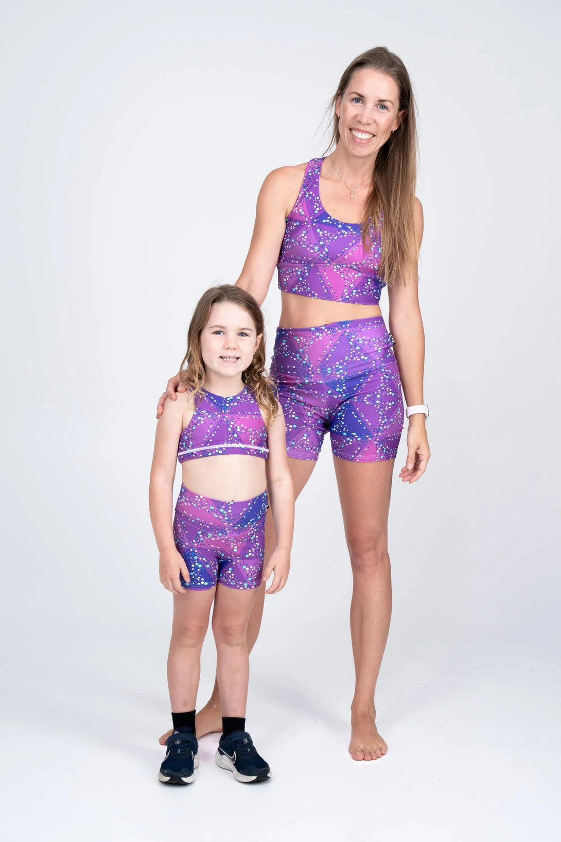 Performance Kids Booty Shorts - Trance Purple-Activewear-Exoticathletica