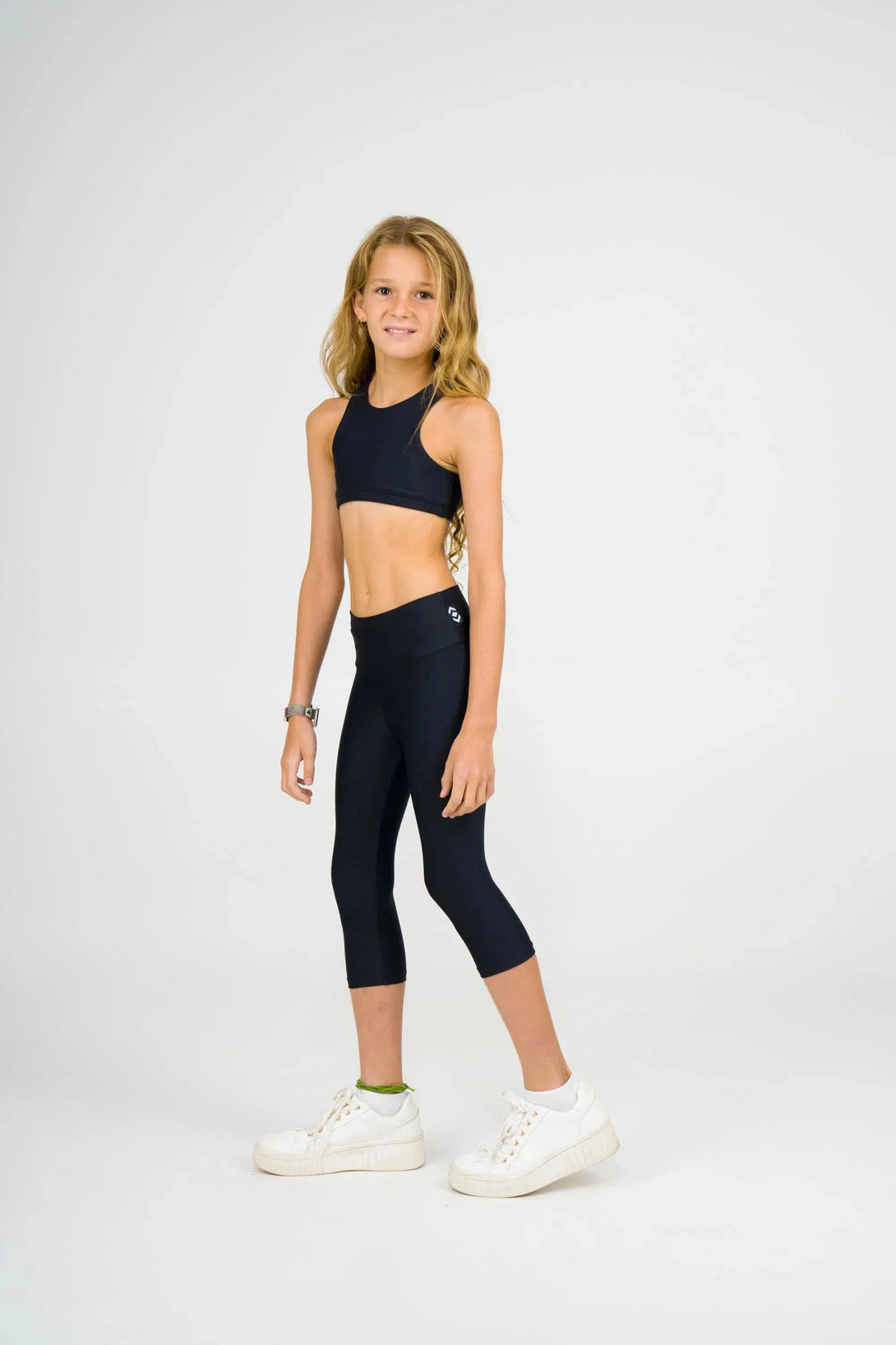 Performance Kids Capris - Black-Activewear-Exoticathletica