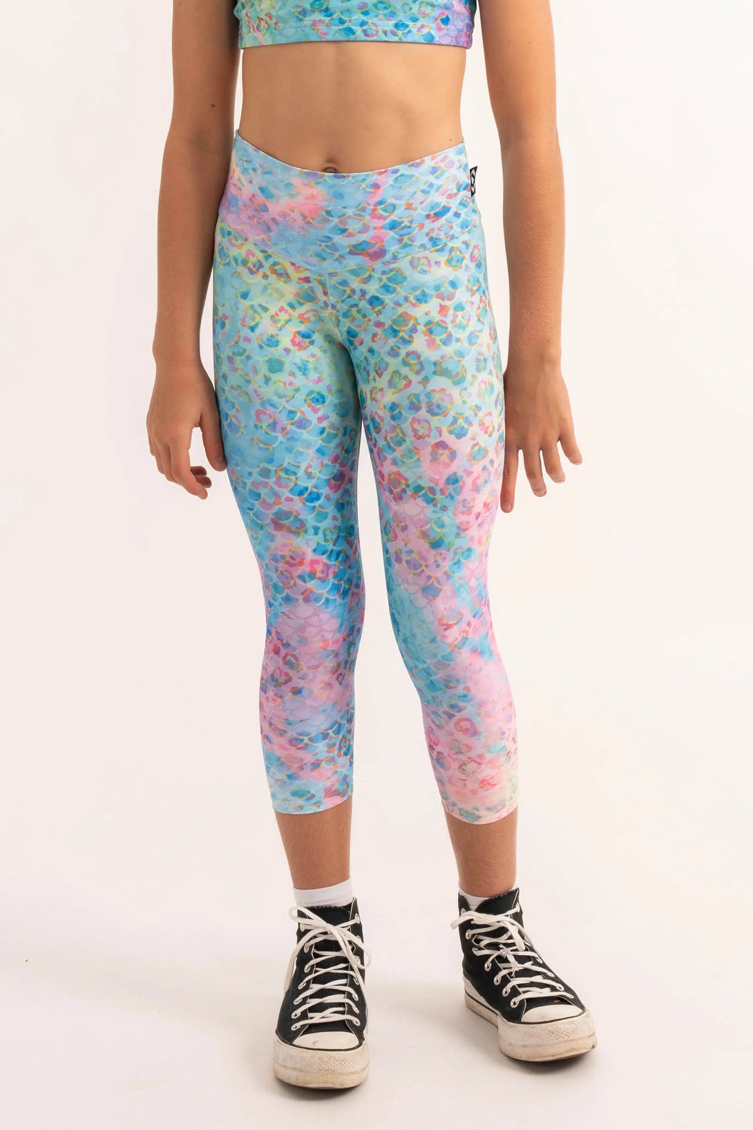 Performance Kids Capris - Mermaid Jag-9358328315841-Activewear-Exoticathletica