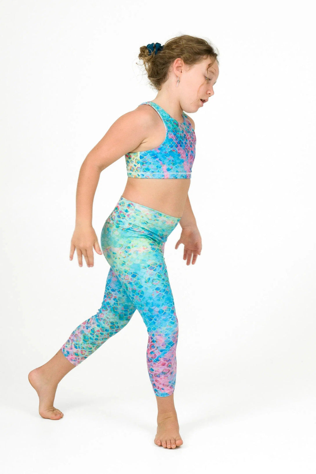 Performance Kids Capris - Mermaid Jag-Activewear-Exoticathletica