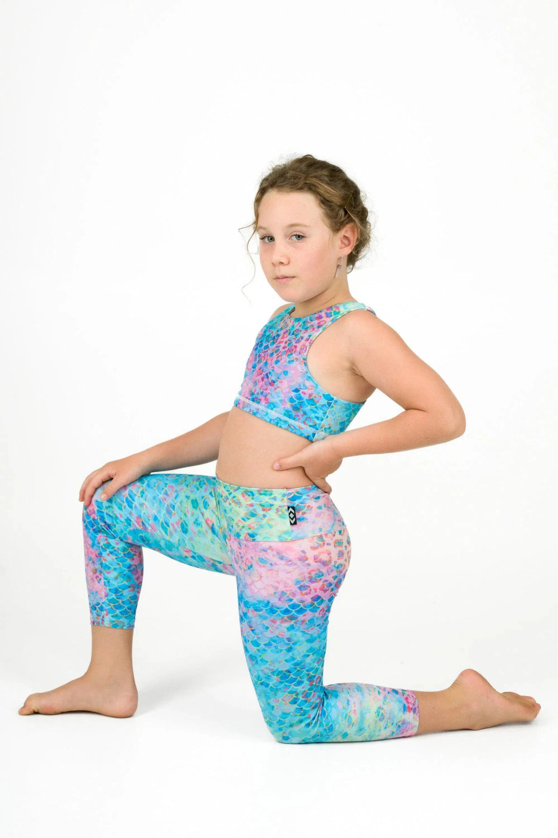 Performance Kids Capris - Mermaid Jag-Activewear-Exoticathletica