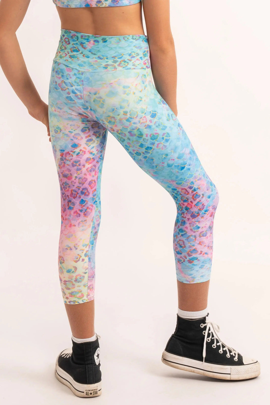 Performance Kids Capris - Mermaid Jag-Activewear-Exoticathletica