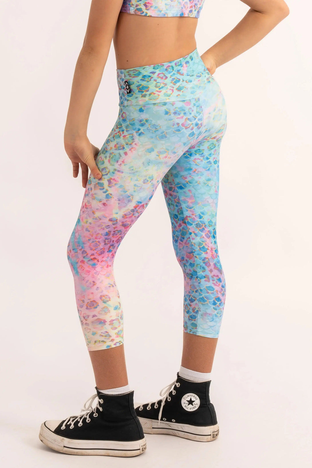 Performance Kids Capris - Mermaid Jag-Activewear-Exoticathletica