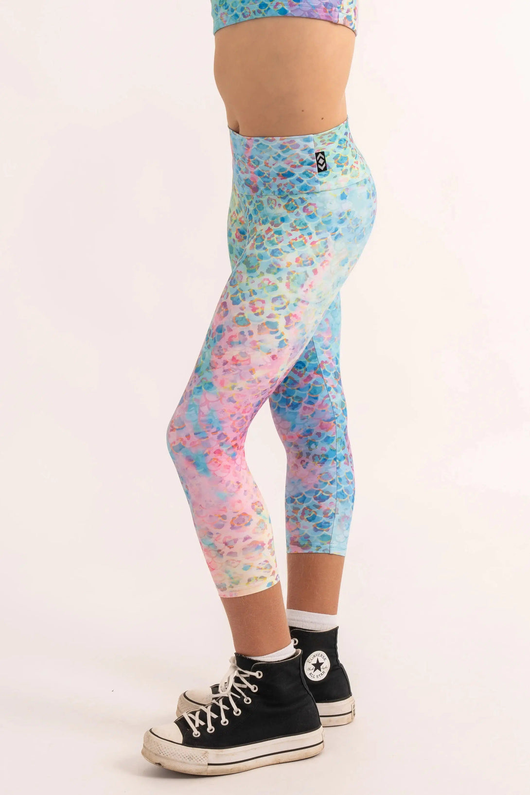 Performance Kids Capris - Mermaid Jag-Activewear-Exoticathletica