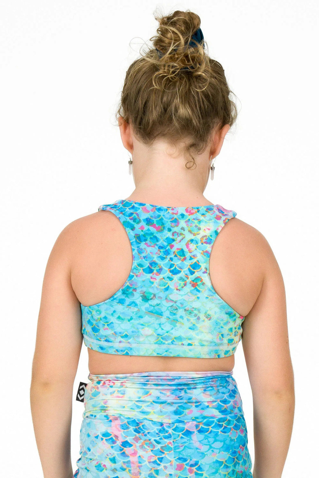 Performance Kids Crop Top - Mermaid Jag-Activewear-Exoticathletica