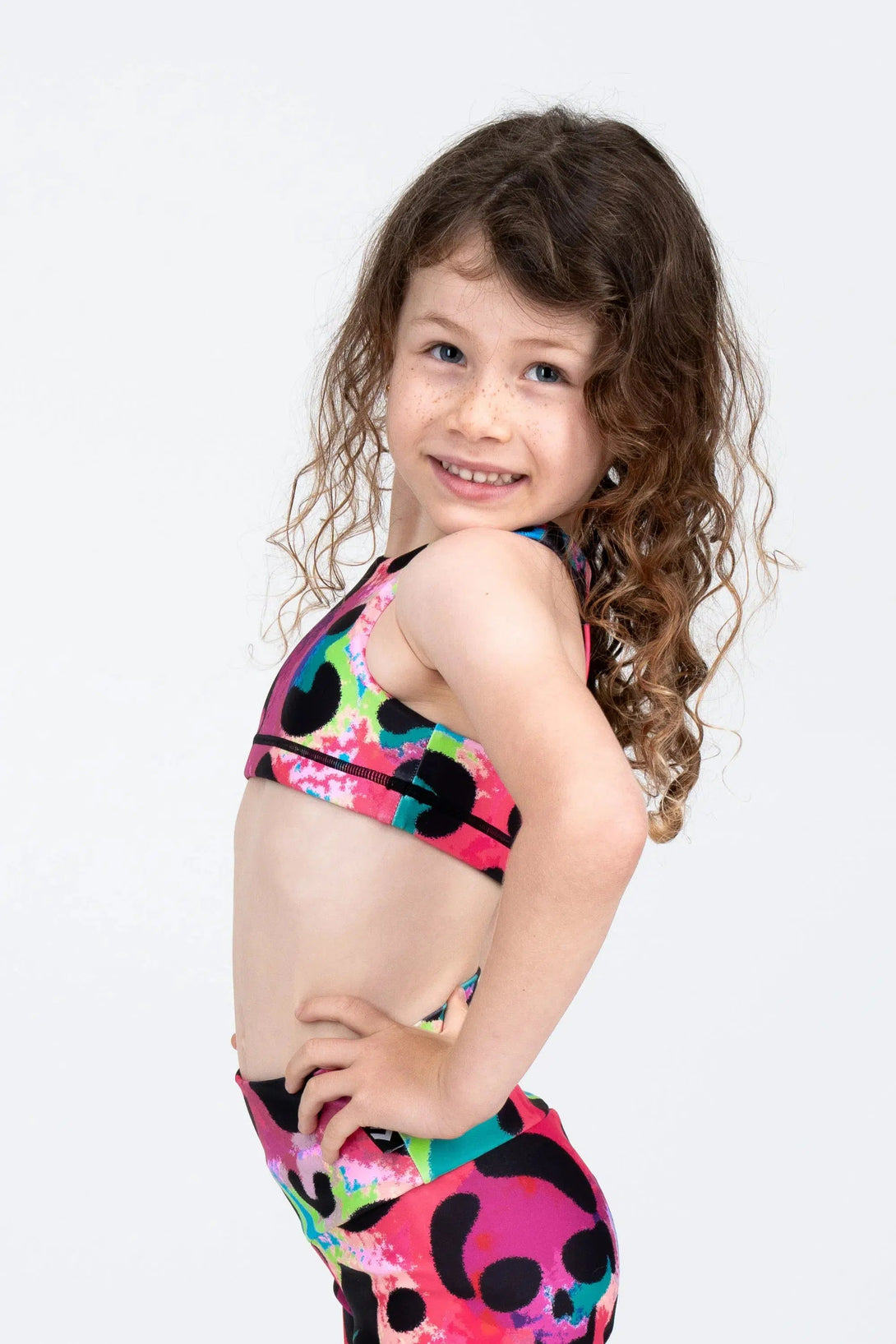 Performance Kids Crop Top - Rave In The Grave-Activewear-Exoticathletica