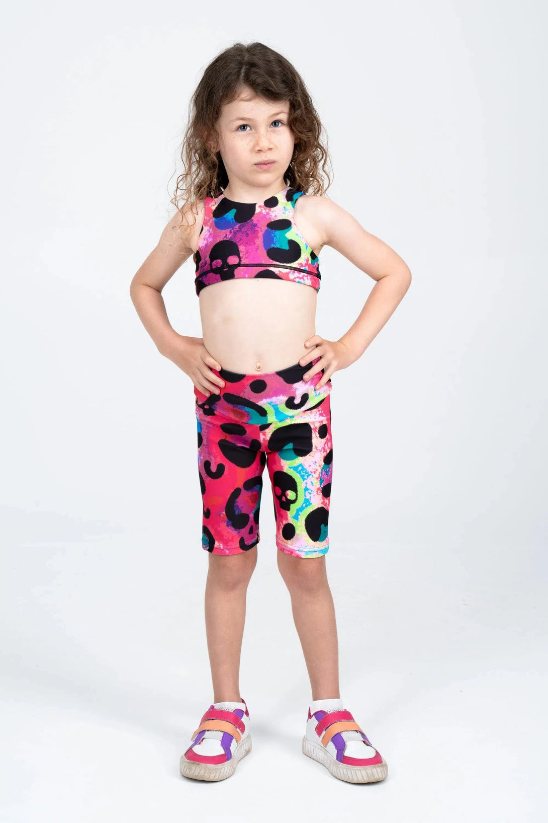 Performance Kids Crop Top - Rave In The Grave-Activewear-Exoticathletica