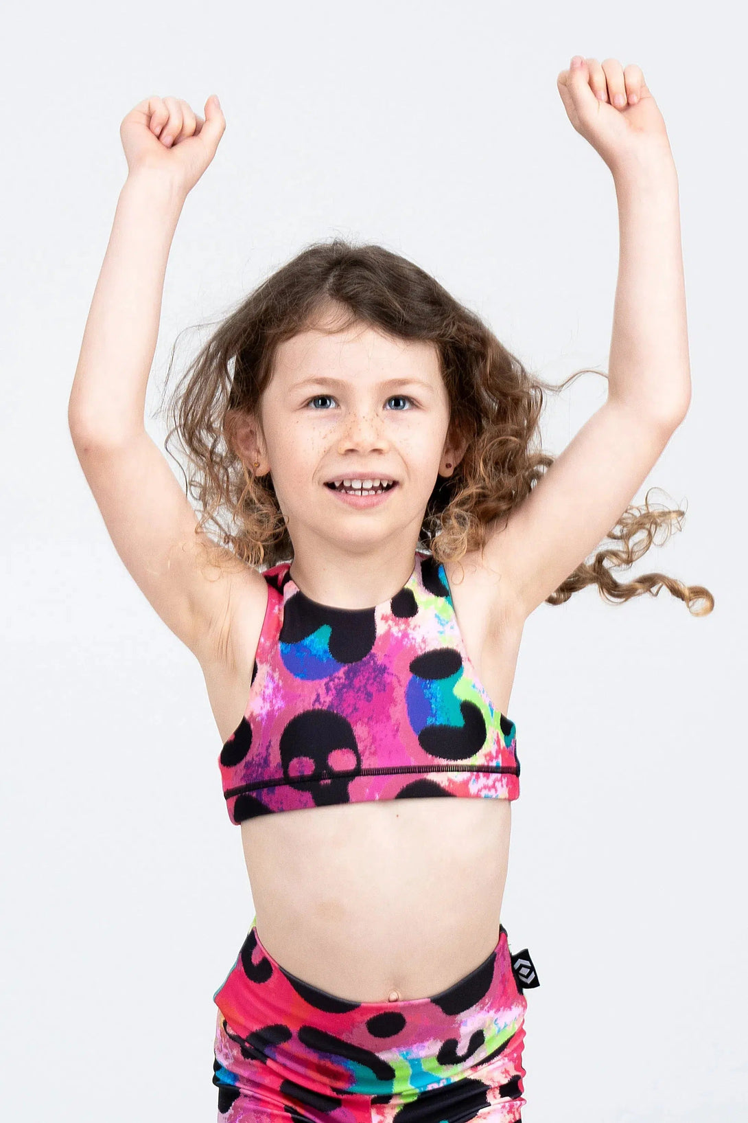 Performance Kids Crop Top - Rave In The Grave-Activewear-Exoticathletica