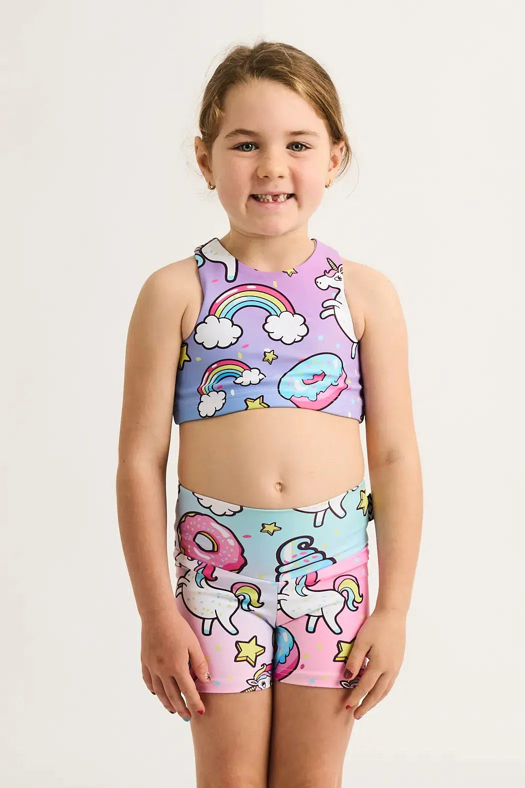 Performance Kids Crop Top - Unicorn-Activewear-Exoticathletica