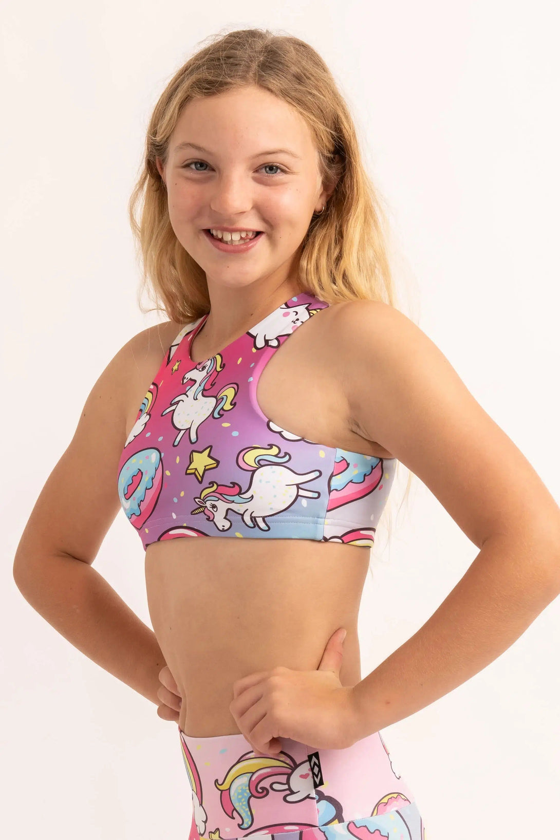 Performance Kids Crop Top - Unicorn-Activewear-Exoticathletica