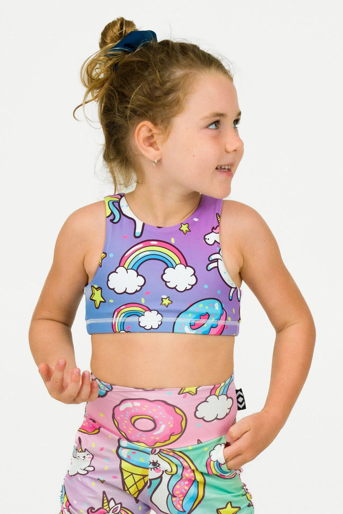 Performance Kids Crop Top - Unicorn-Activewear-Exoticathletica