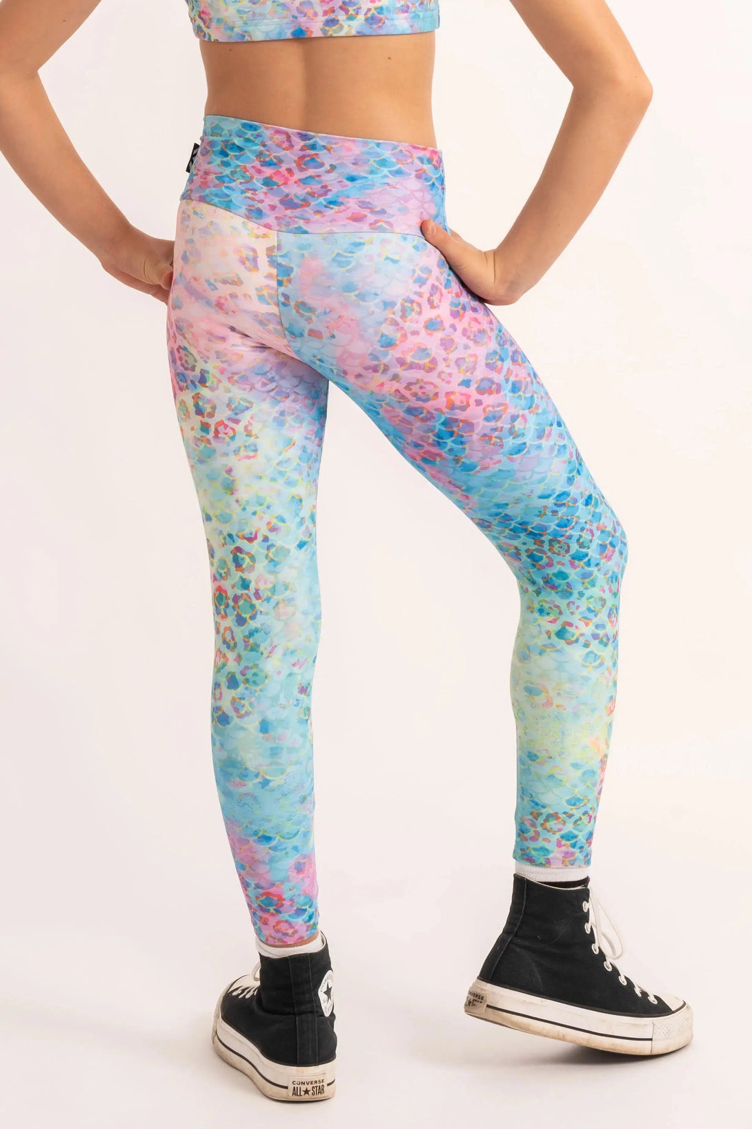 Performance Kids Leggings - Mermaid Jag-Activewear-Exoticathletica