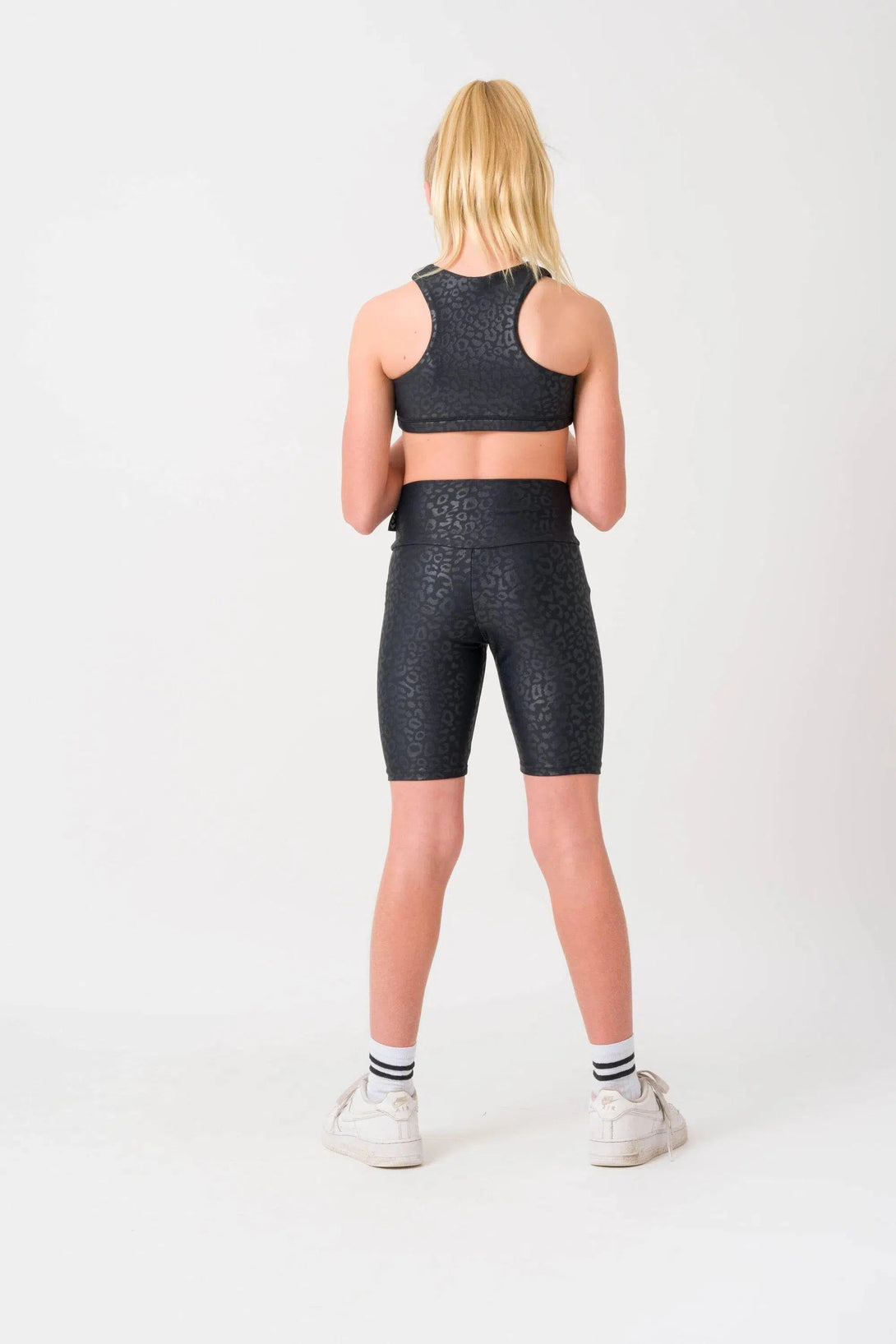 Performance Kids Long Shorts - Black Exotic Touch Jag-Activewear-Exoticathletica