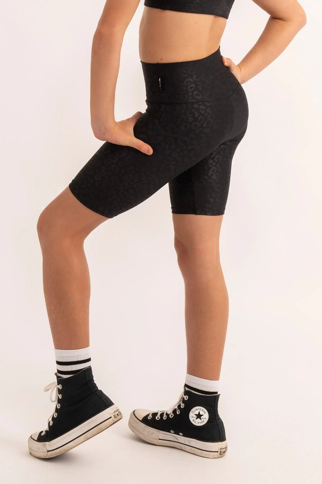 Performance Kids Long Shorts - Black Exotic Touch Jag-Activewear-Exoticathletica