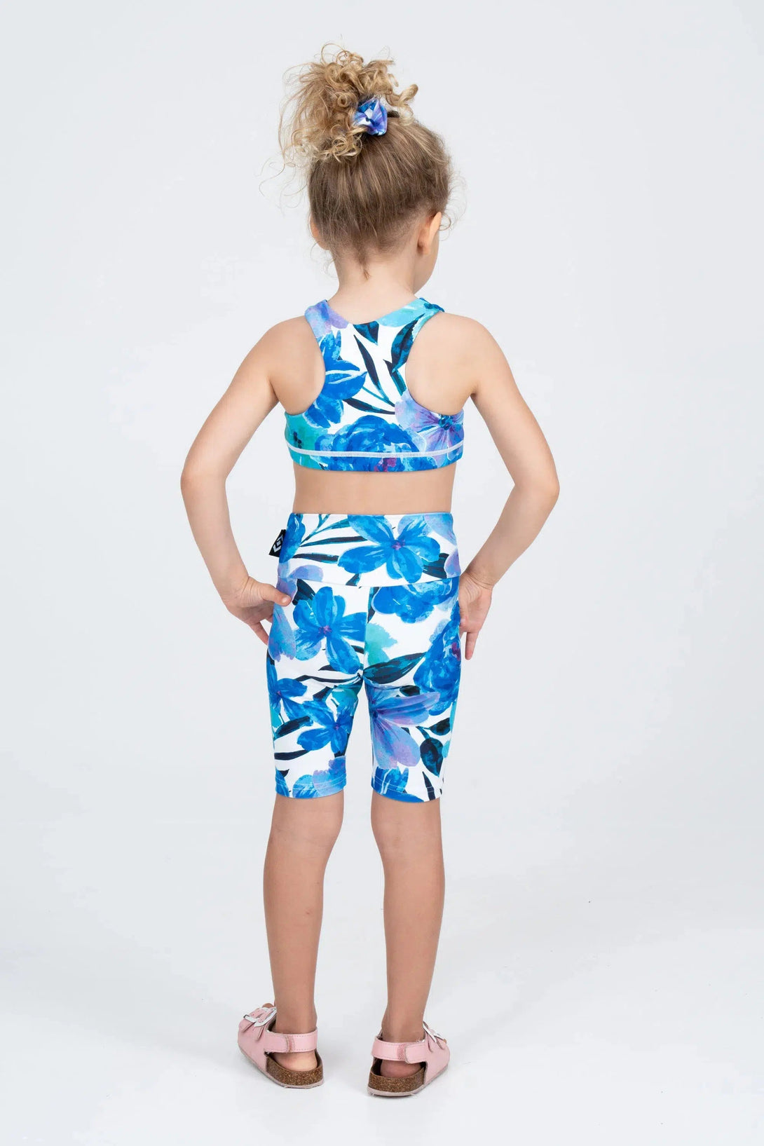 Performance Kids Long Shorts - Late Bloomer Blue-Activewear-Exoticathletica