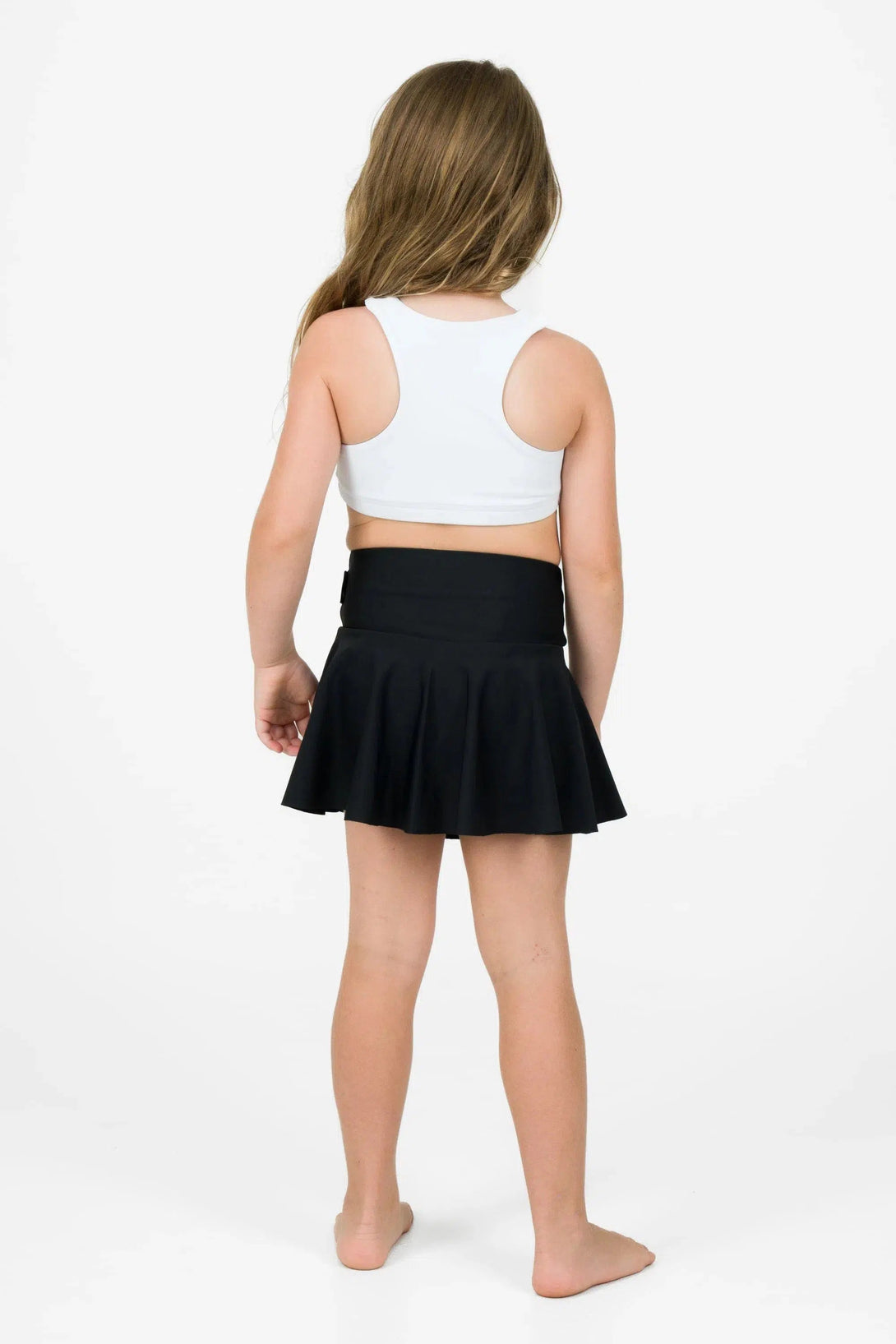 Performance Kids Simple Skort - Black-Activewear-Exoticathletica