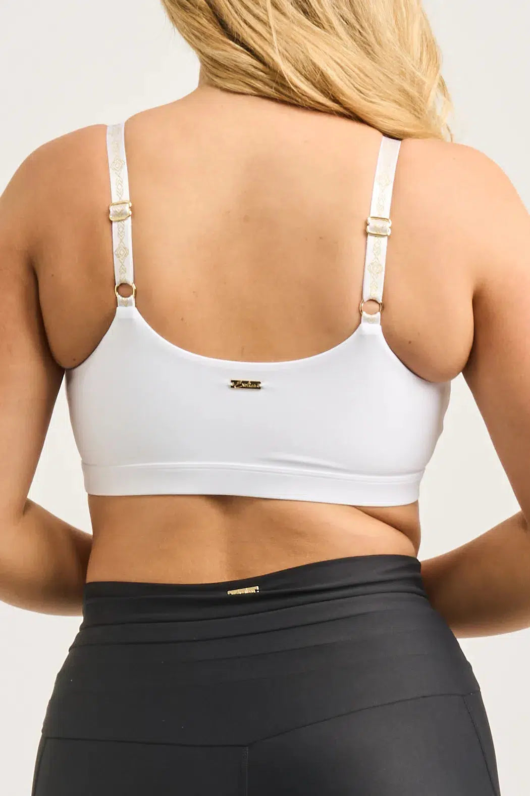 Performance Luxe Bralette Crop - White-Activewear-Exoticathletica