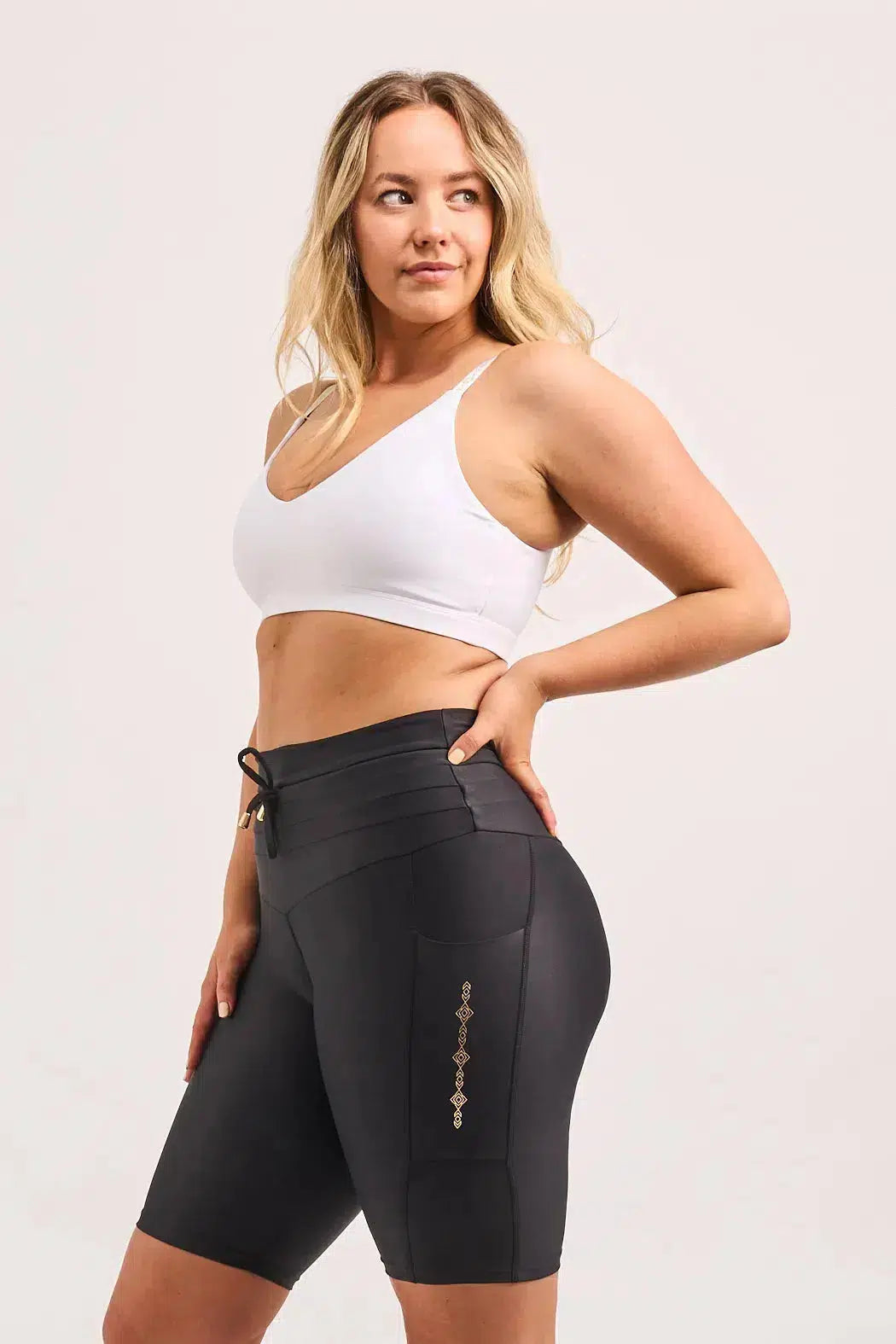 Performance Luxe Bralette Crop - White-Activewear-Exoticathletica