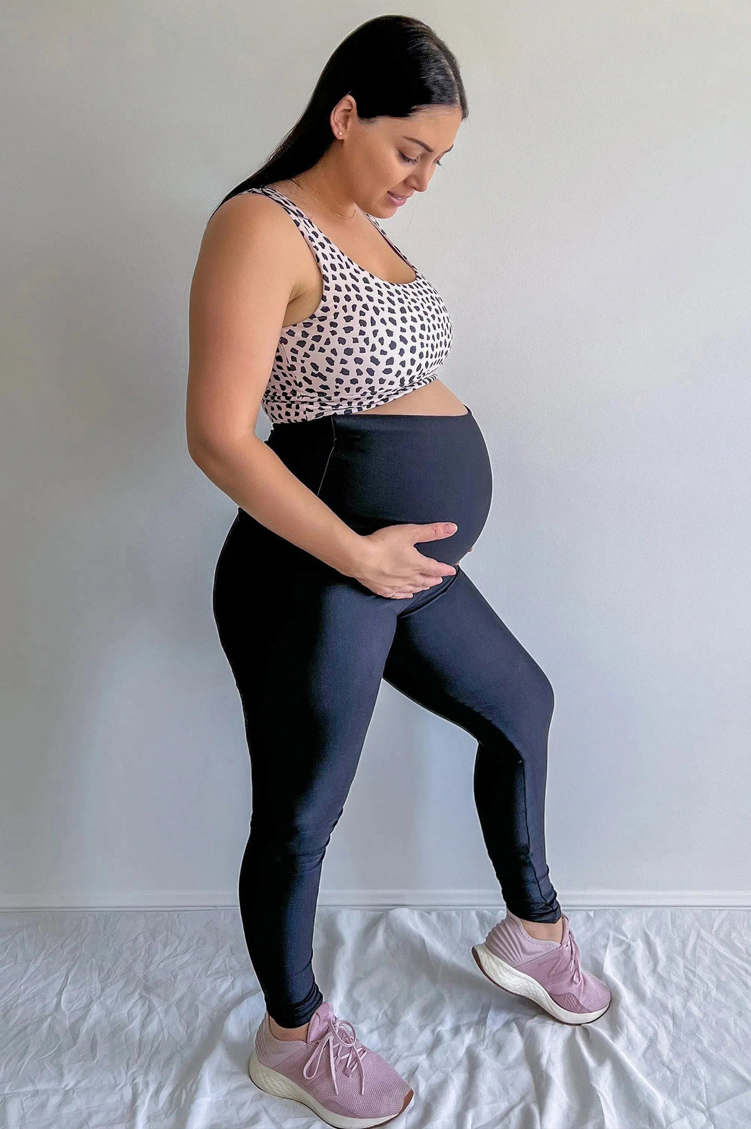 Performance Maternity Leggings - Black-Activewear-Exoticathletica