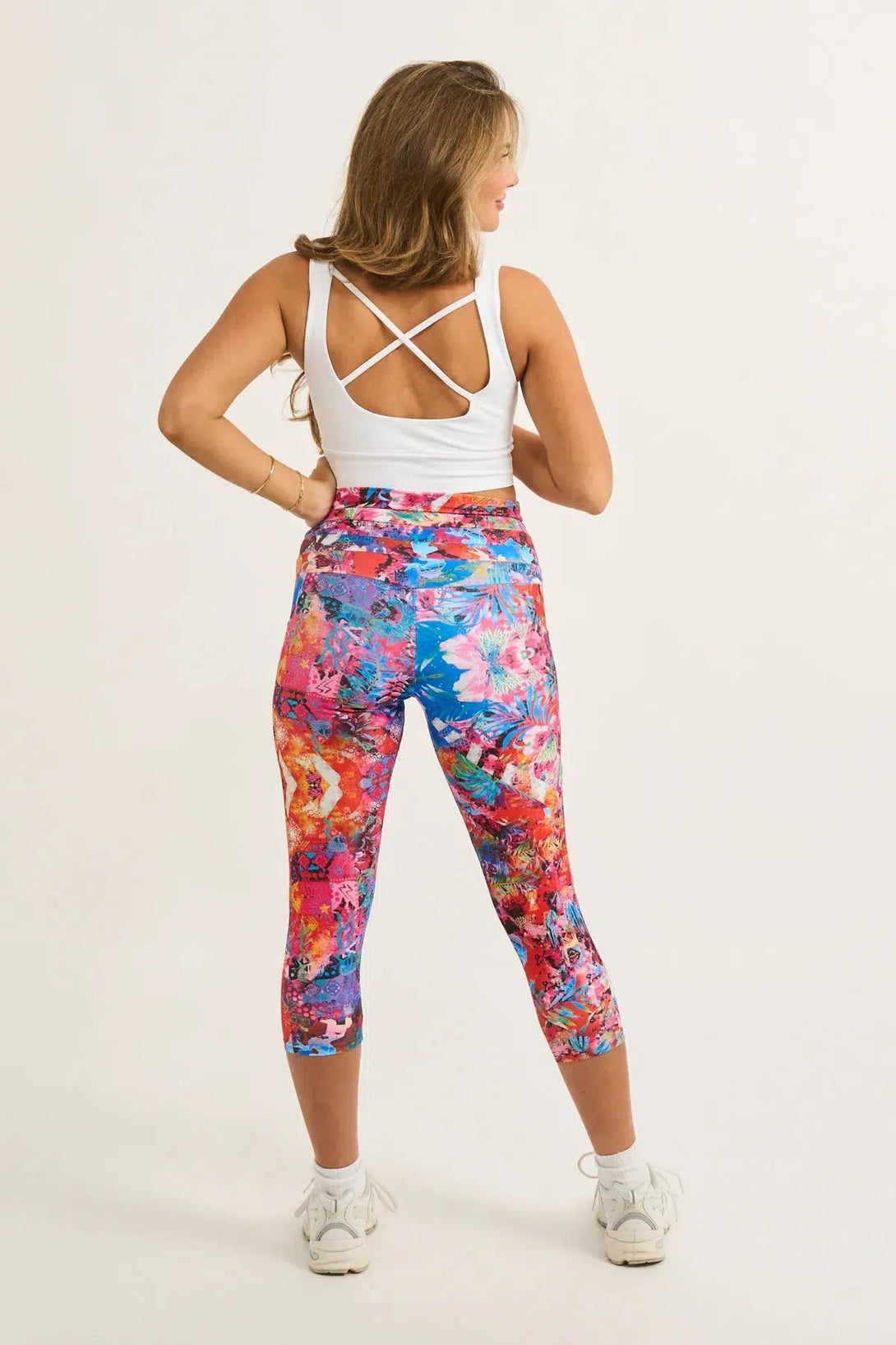 Performance Panel Pocket Drawstring Capri Leggings - Believe The Hype-Activewear-Exoticathletica