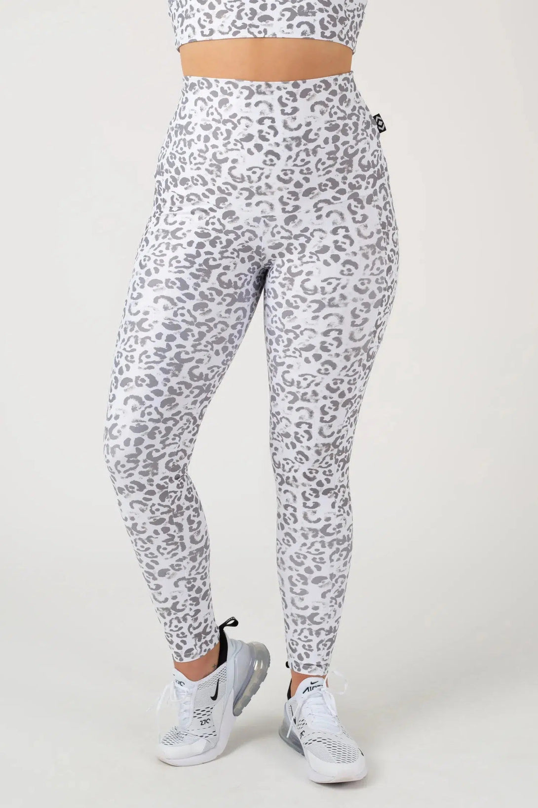 Performance Panel Pocket Extra High Waisted Leggings - Snow Jag-9358328376729-Activewear-Exoticathletica