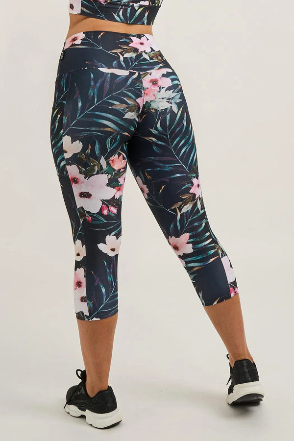 Performance Panel Pocket High Waisted Capri Leggings - Exotic At Heart-Activewear-Exoticathletica