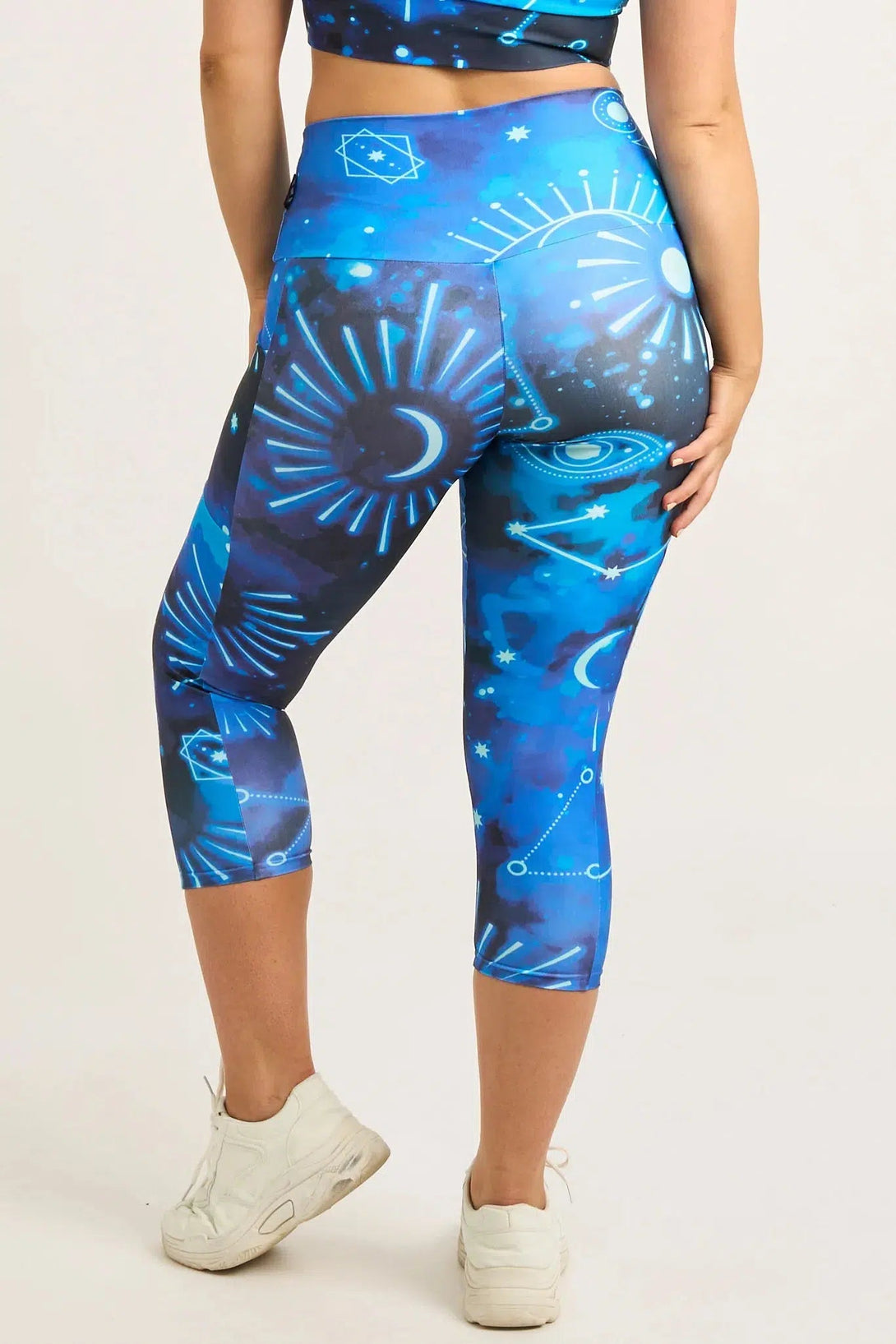 Performance Panel Pocket High Waisted Capri Leggings - Imagine Nation-Activewear-Exoticathletica