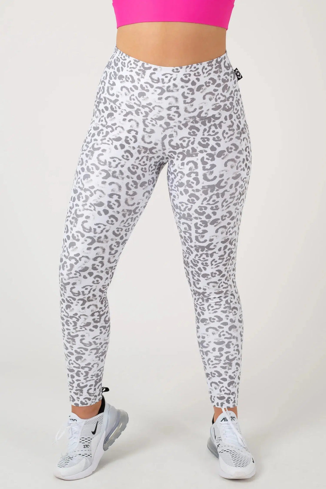 Performance Panel Pocket High Waisted Leggings - Snow Jag-9358328376187-Activewear-Exoticathletica