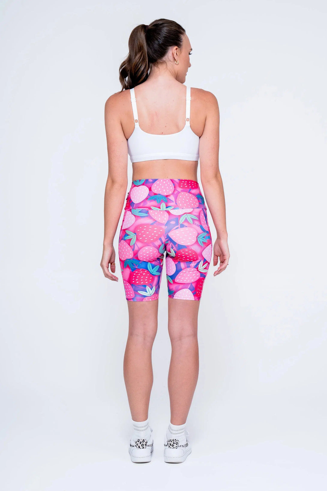 Performance Panel Pocket High Waisted Long Shorts - Pick Me-Activewear-Exoticathletica