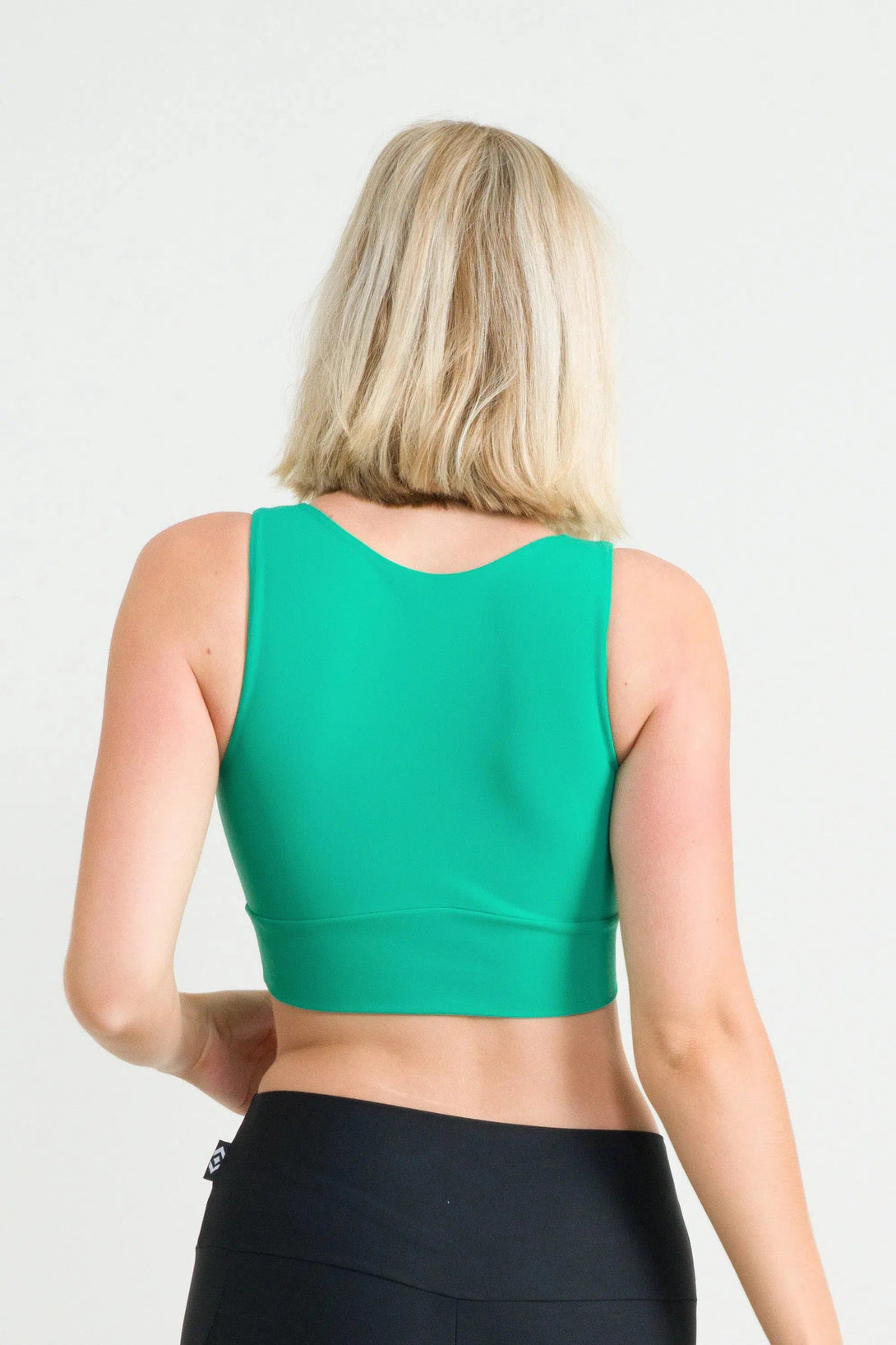 Performance Reversible Comfort Crop Top - Jade-Activewear-Exoticathletica