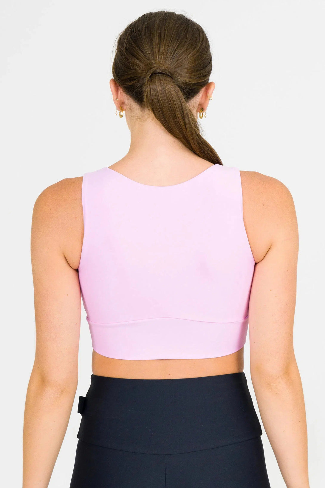 Performance Reversible Comfort Crop Top - Pastel Pink-Activewear-Exoticathletica