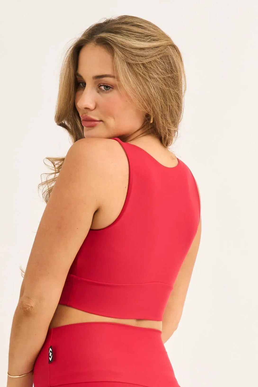 Performance Reversible Comfort Crop Top - Red-Activewear-Exoticathletica