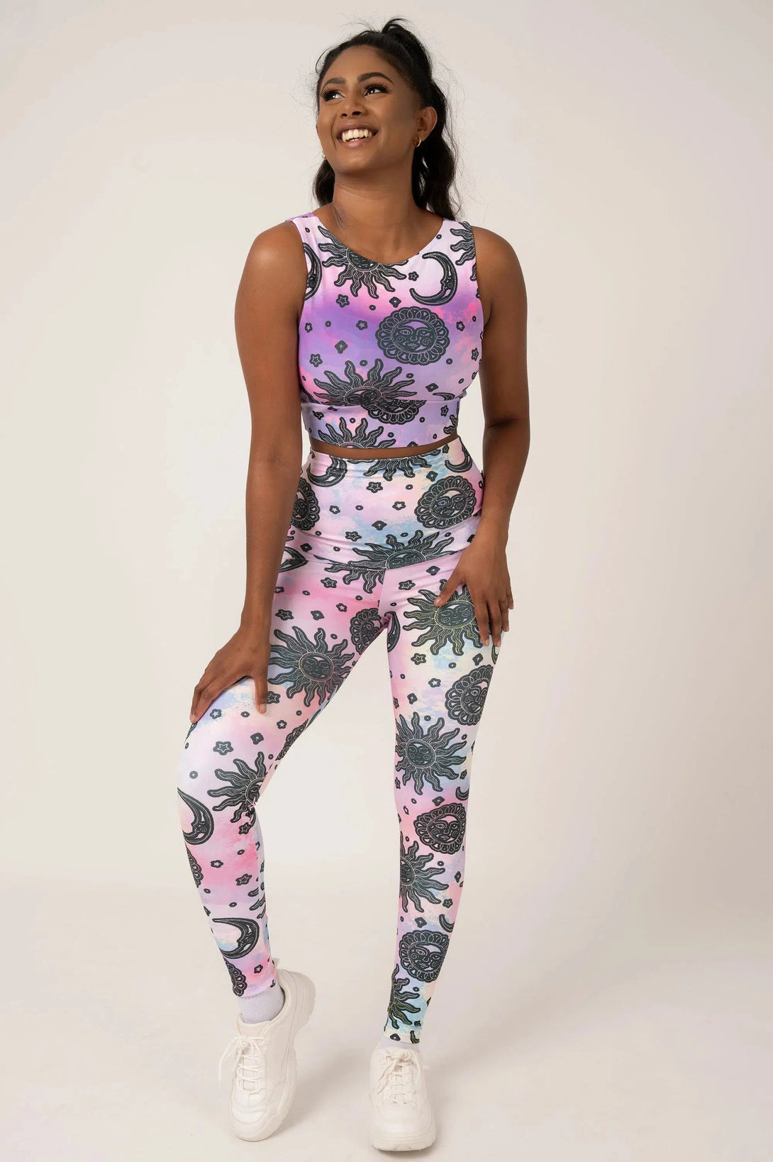 Performance Reversible Comfort Crop Top - Solar Sister-Activewear-Exoticathletica