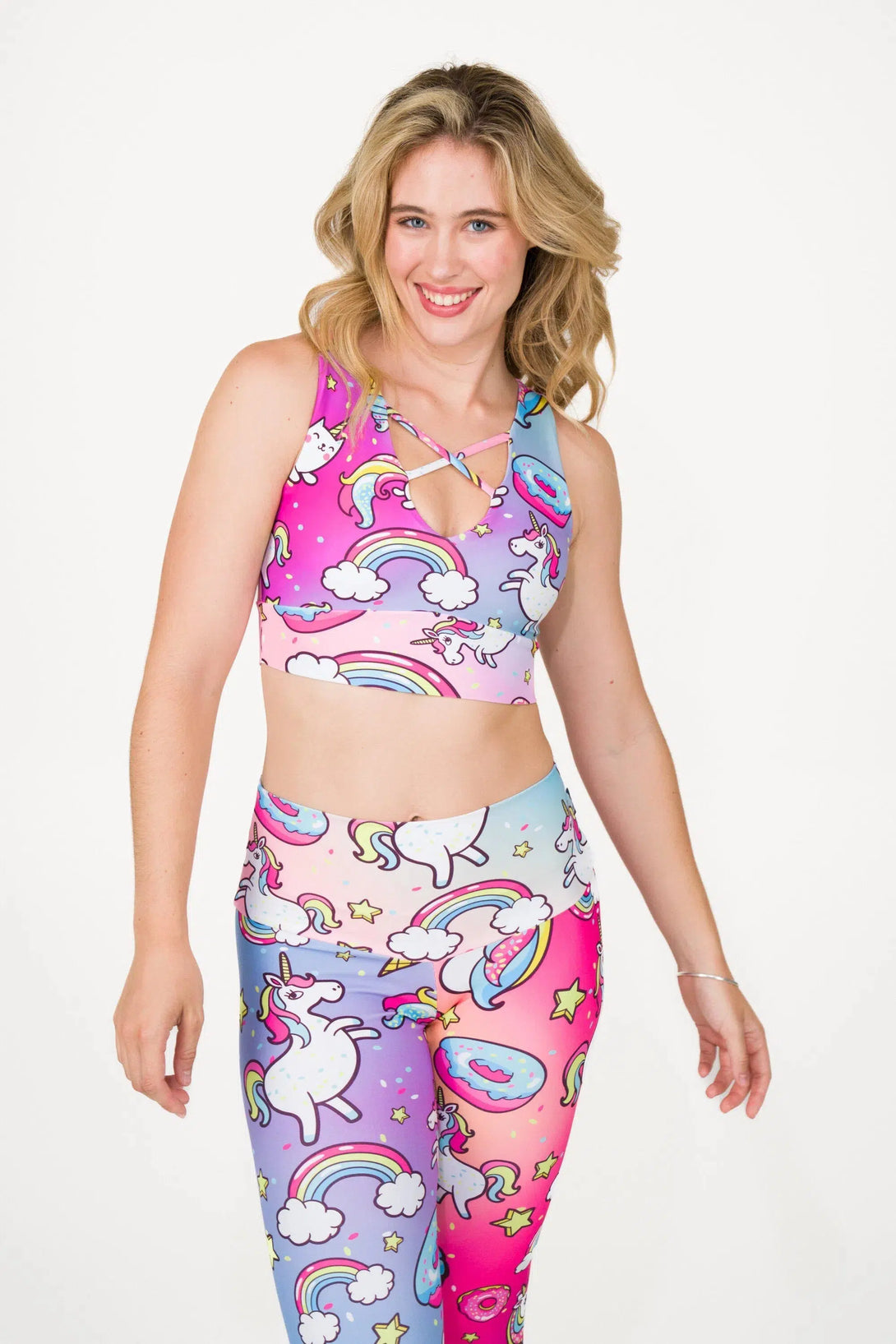 Performance Reversible Comfort Crop Top - Unicorn-Activewear-Exoticathletica