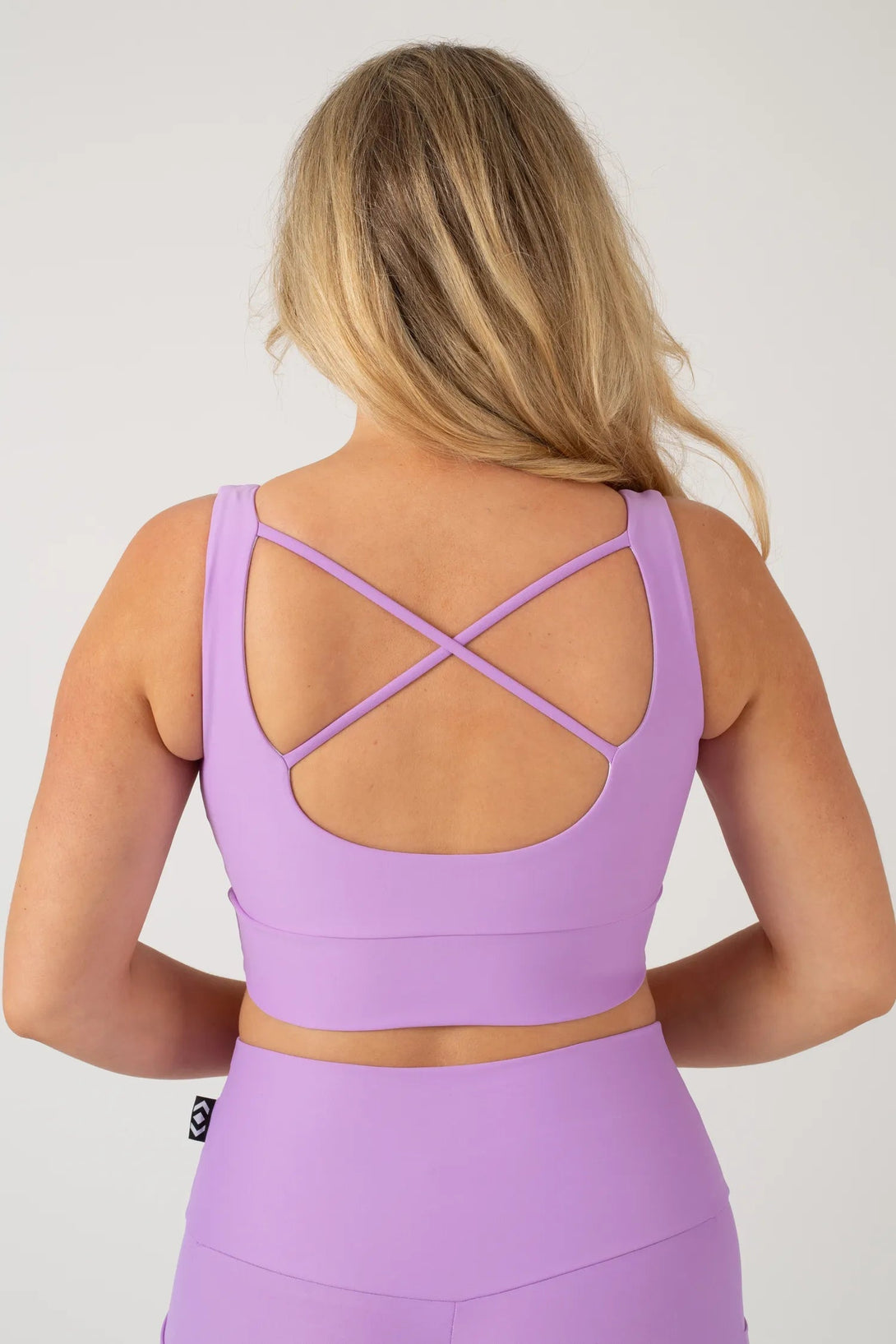 Performance Scoop Neck Comfort Crop Top - Lilac-Activewear-Exoticathletica