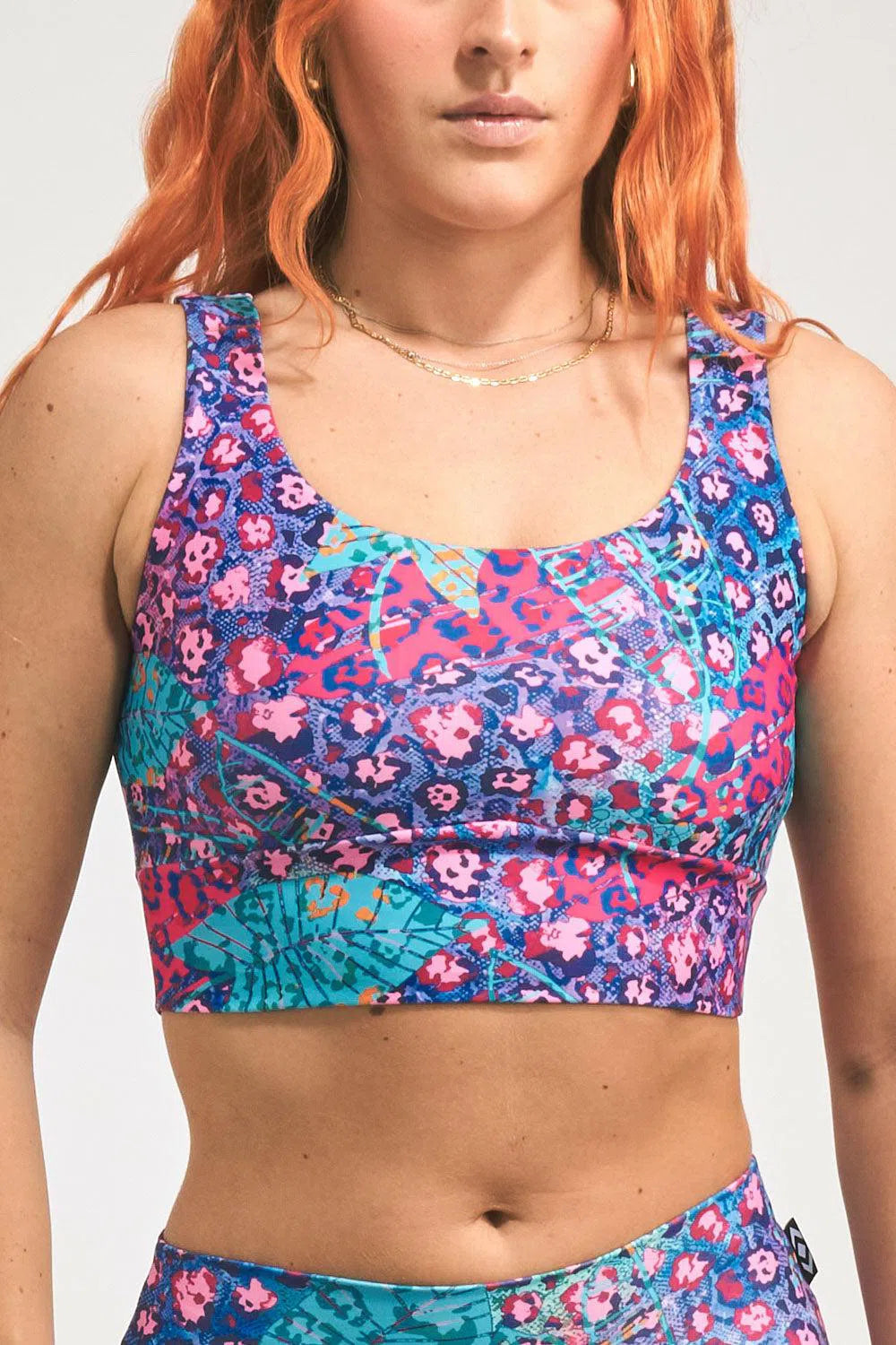 Performance Scoop Neck Comfort Crop Top - Plant One On Me-Activewear-Exoticathletica