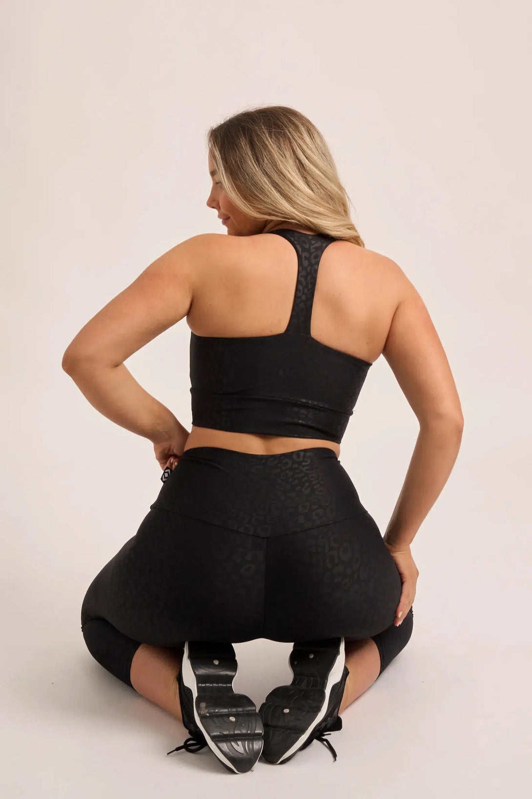 Performance T Back Comfort Crop Top - Black Exotic Touch Jag-Activewear-Exoticathletica