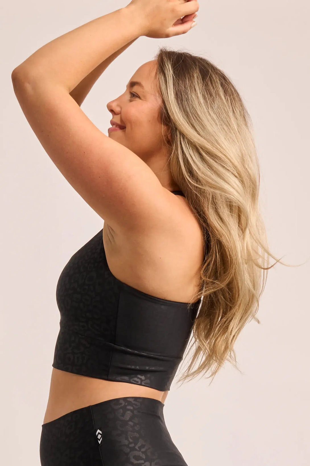 Performance T Back Comfort Crop Top - Black Exotic Touch Jag-Activewear-Exoticathletica