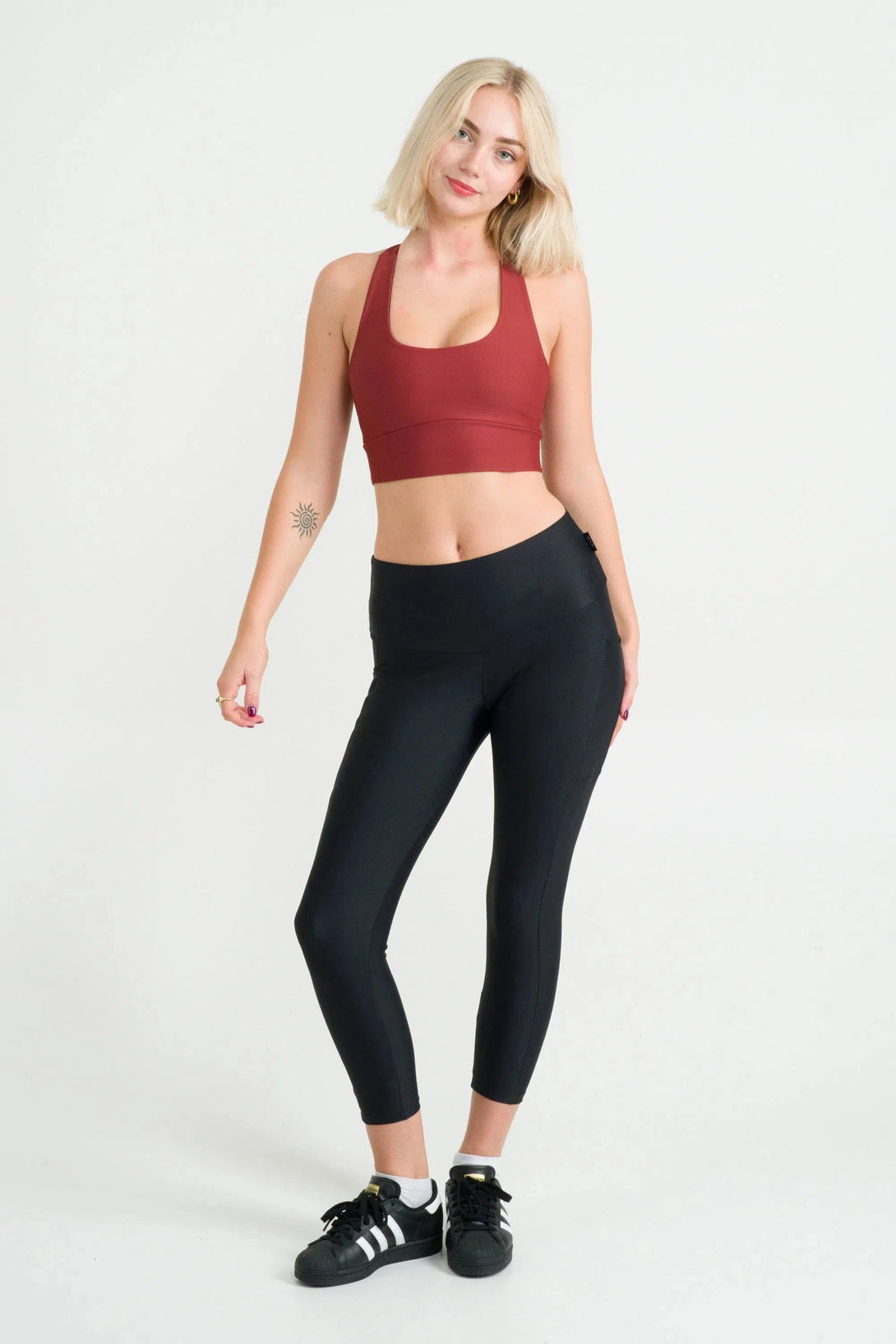 Performance T Back Comfort Crop Top - Burnt Copper-Activewear-Exoticathletica