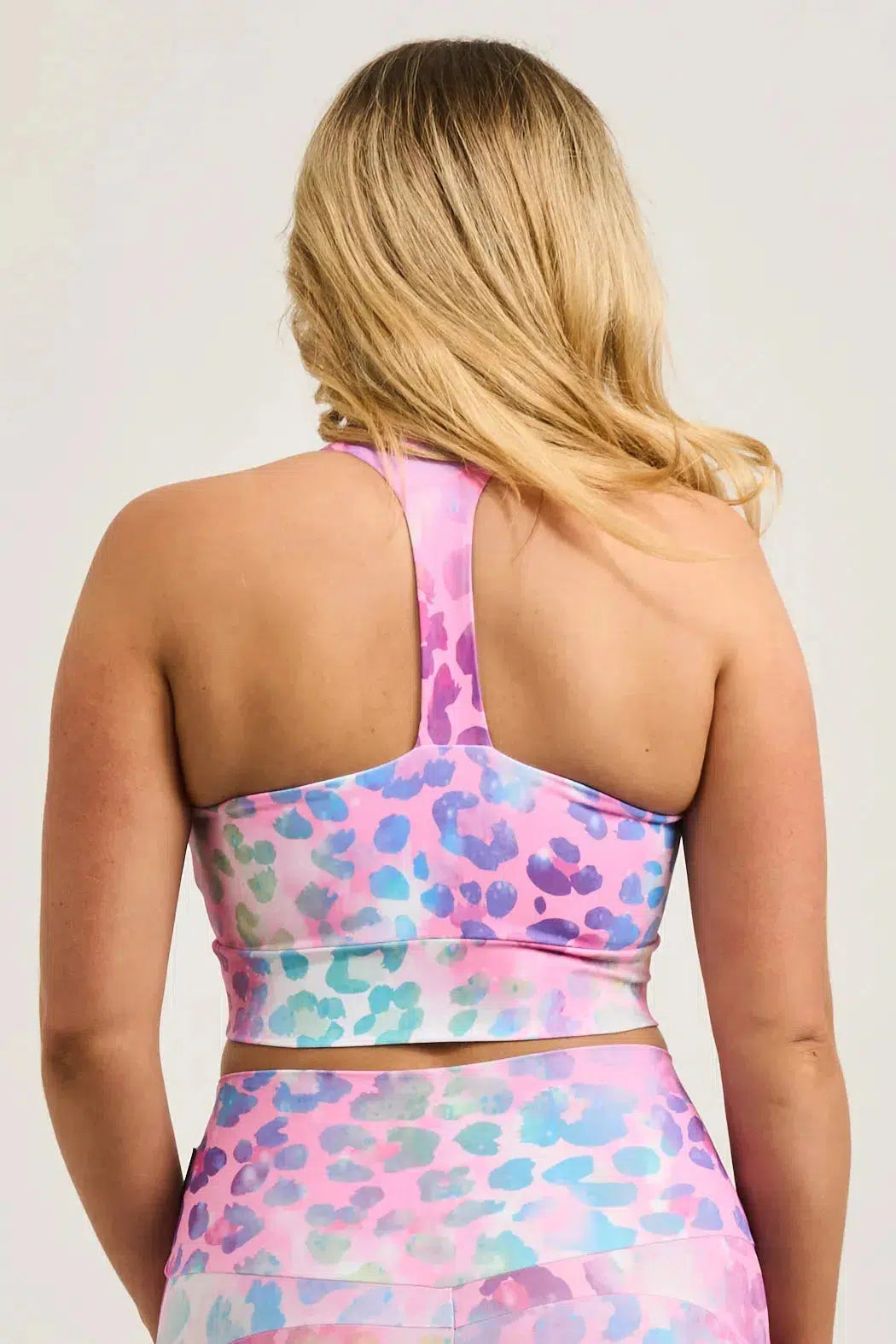 Performance T Back Comfort Crop Top - Rainbow Jag-Activewear-Exoticathletica