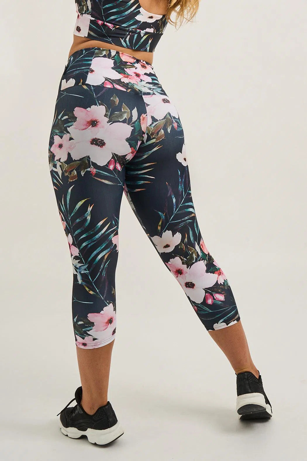 Performance Tummy Control High Waisted Capri Leggings - Exotic At Heart-9358328354369-Activewear-Exoticathletica