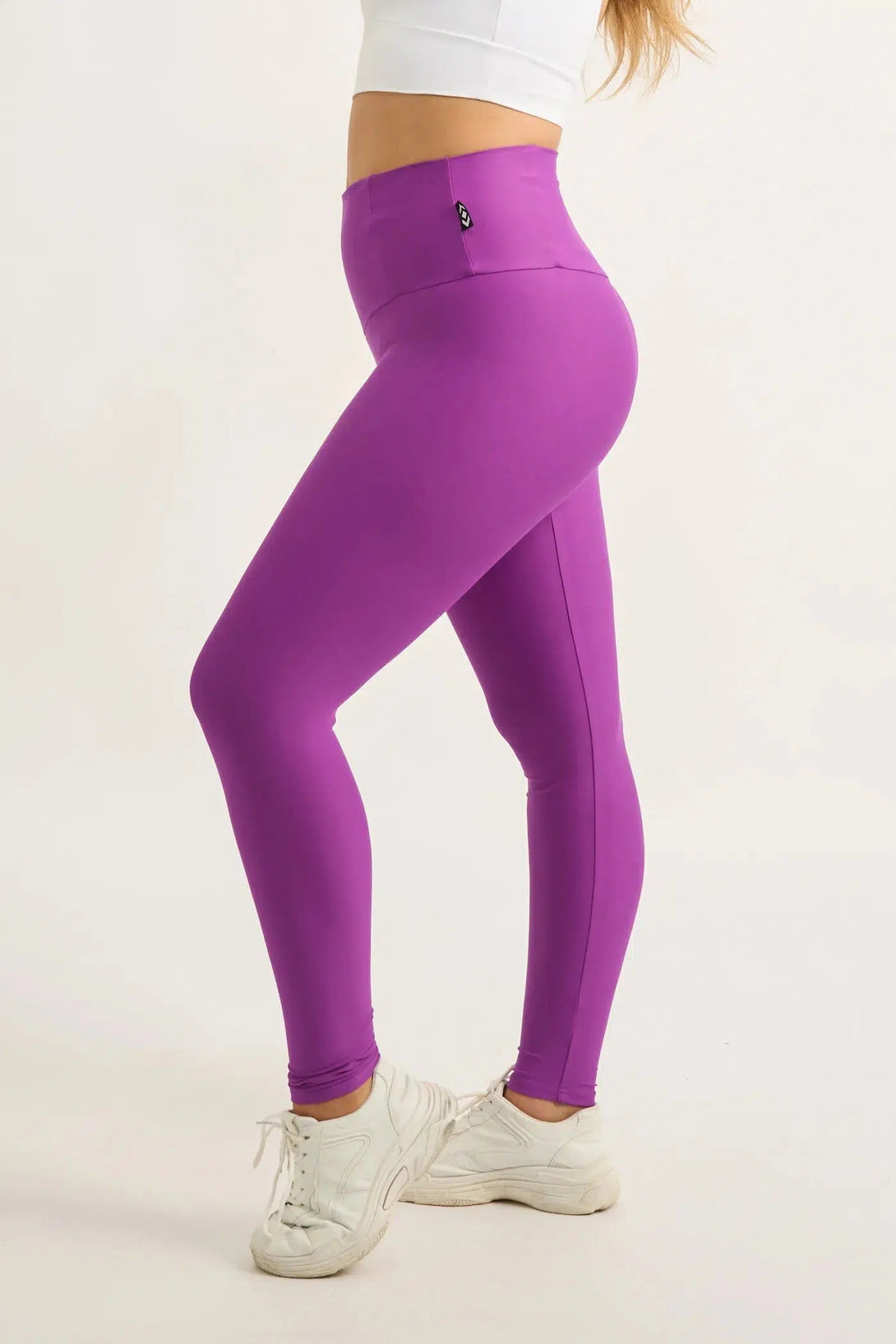 Performance Tummy Control High Waisted Leggings - Purple-Activewear-Exoticathletica