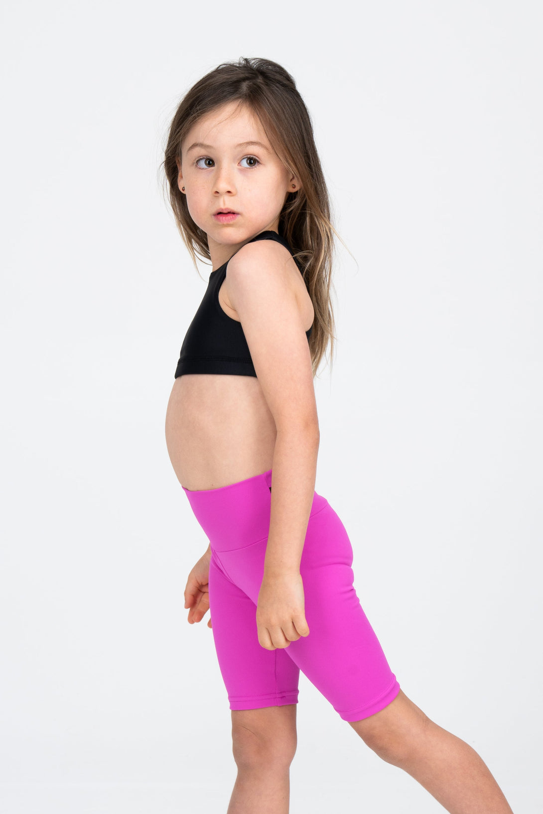 Pink Body Contouring - Kids Long Shorts-Activewear-Exoticathletica