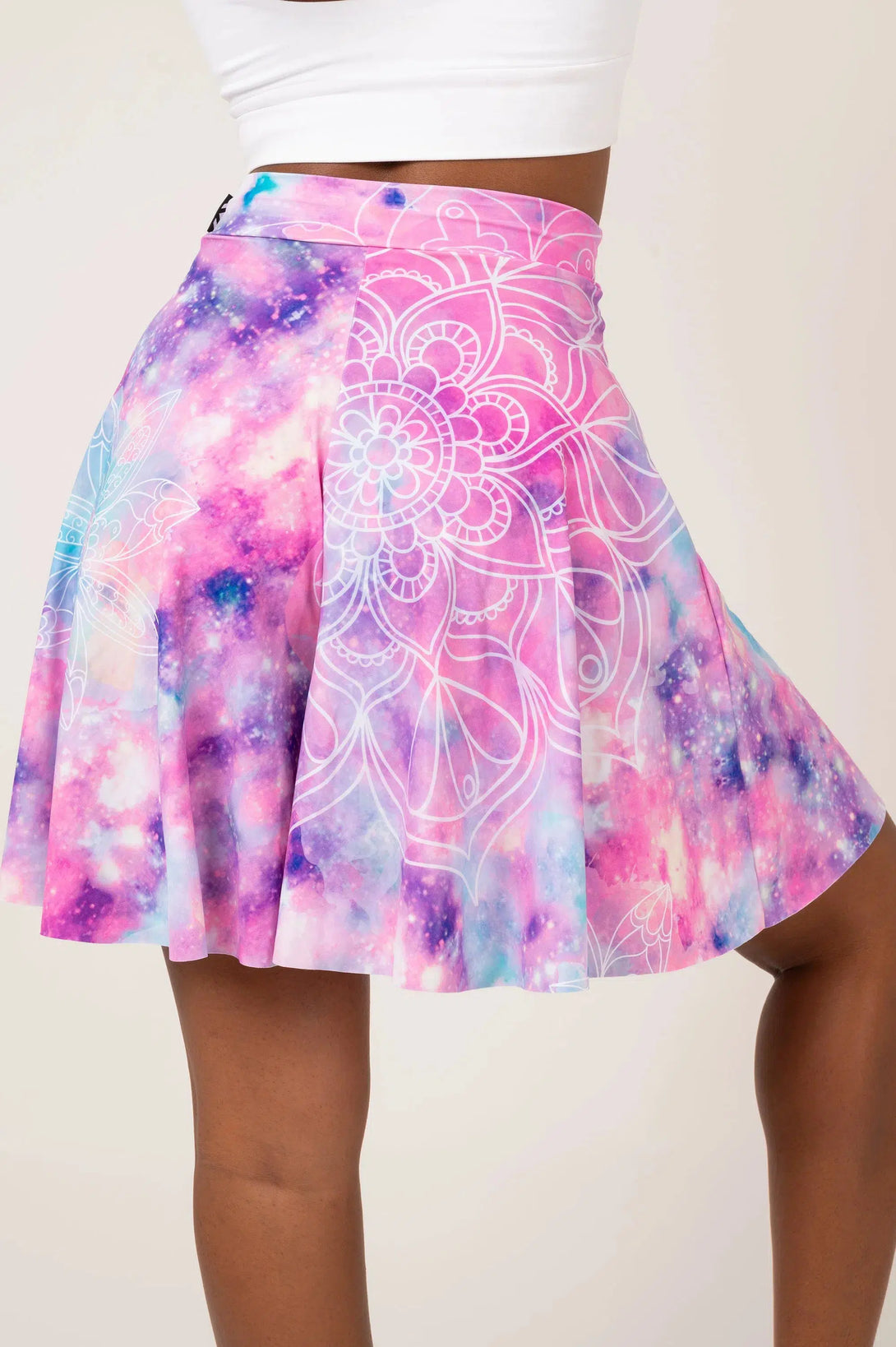 Purple Magic Silky - Basketball Palazzo Short-Activewear-Exoticathletica