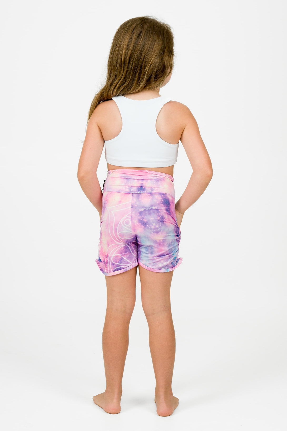 Purple Magic Soft To Touch - Kids Jogger Shorts-Activewear-Exoticathletica