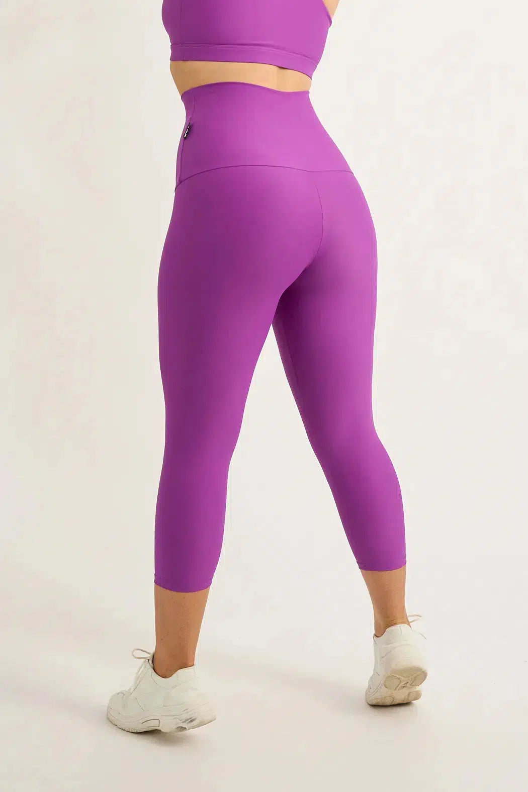 Purple Performance - Extra High Waisted Capri Leggings-Activewear-Exoticathletica