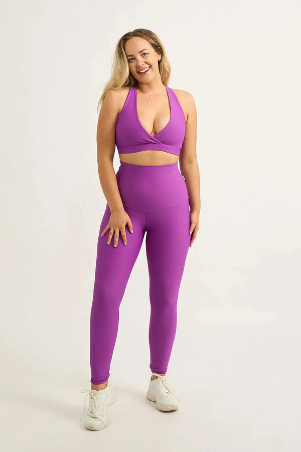 Purple Performance - Extra High Waisted Leggings-Activewear-Exoticathletica